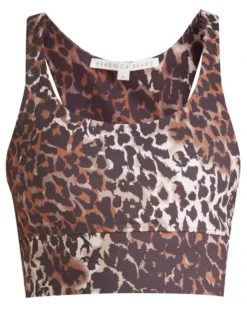 Veronica Beard Malea Leopard-Print Sport Bra Clothing 4 Veronica Beard Malea Leopard-Print Sport Bra Clothing