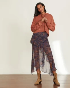 Veronica Beard Clothing Trixie Midi Skirt