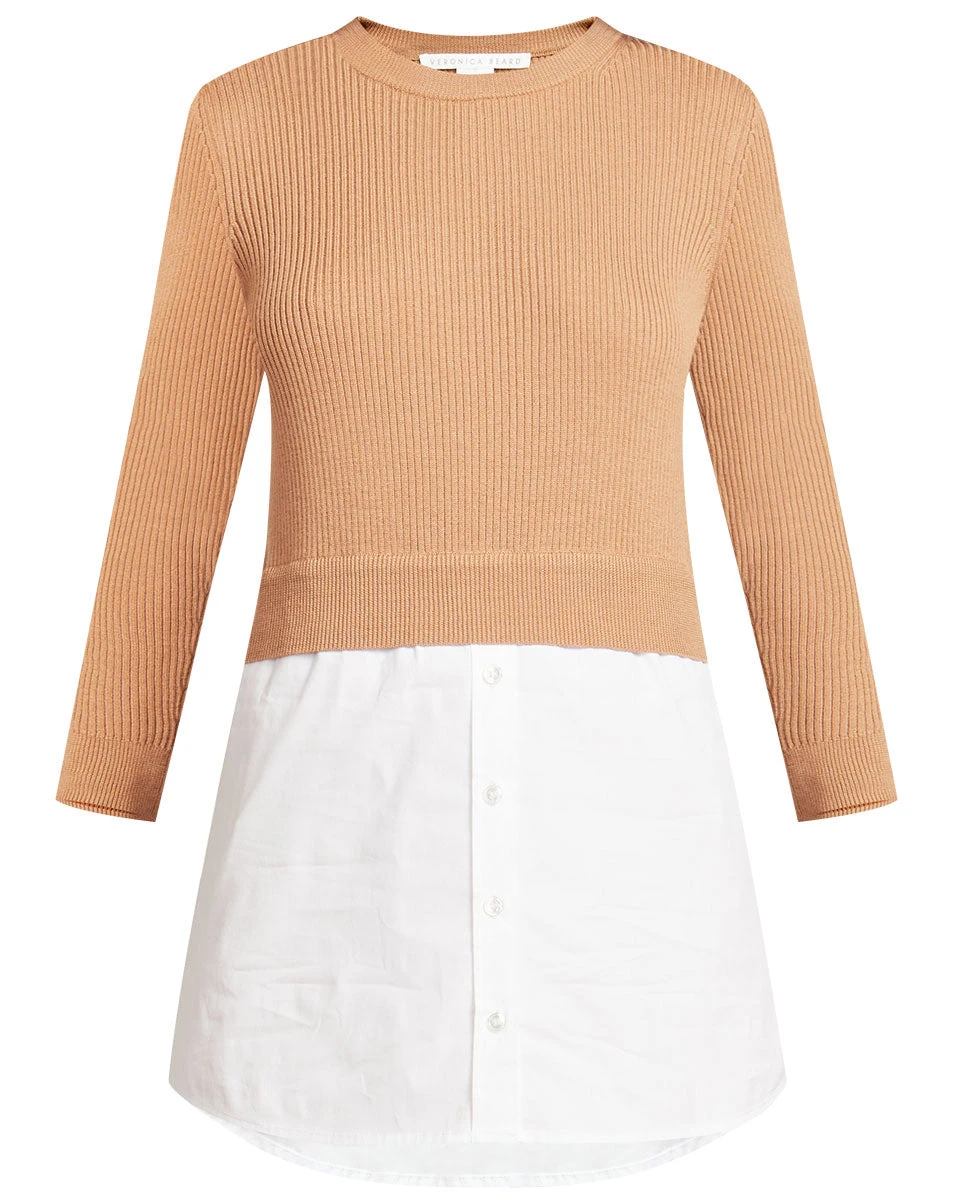 Veronica Beard Rocha Mixed-Media Pullover Clothing Veronica Beard Rocha Mixed-Media Pullover Clothing