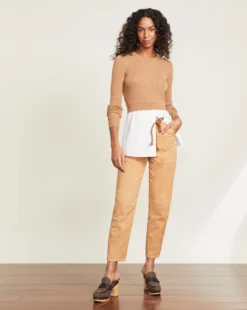 Veronica Beard Rocha Mixed-Media Pullover Clothing 8 Veronica Beard Rocha Mixed-Media Pullover Clothing