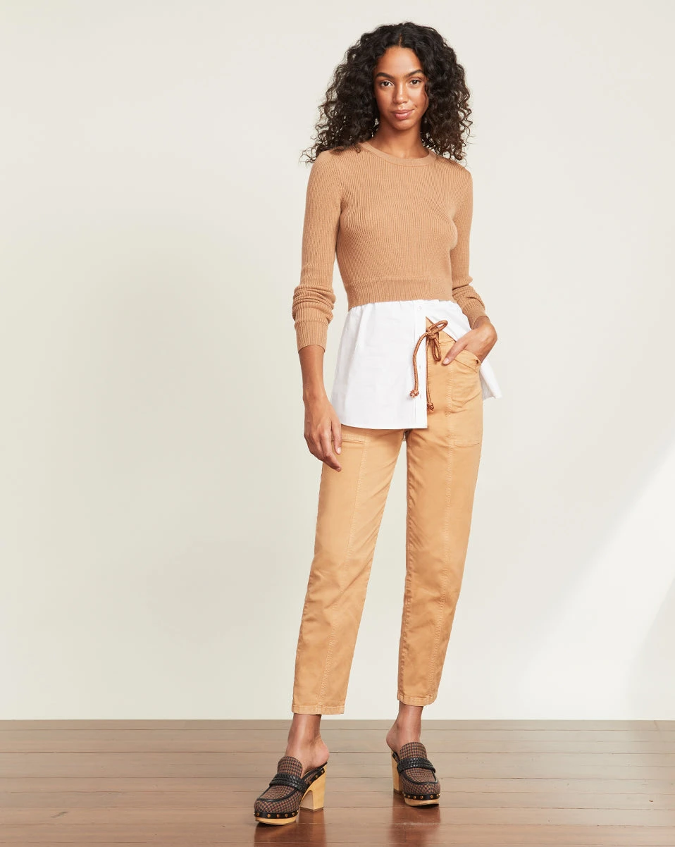 Veronica Beard Rocha Mixed-Media Pullover Clothing Veronica Beard Rocha Mixed-Media Pullover Clothing