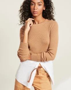 Veronica Beard Rocha Mixed-Media Pullover Clothing 5 Veronica Beard Rocha Mixed-Media Pullover Clothing