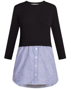 Veronica Beard Rocha Mixed-Media Pullover Clothing 4 Veronica Beard Rocha Mixed-Media Pullover Clothing