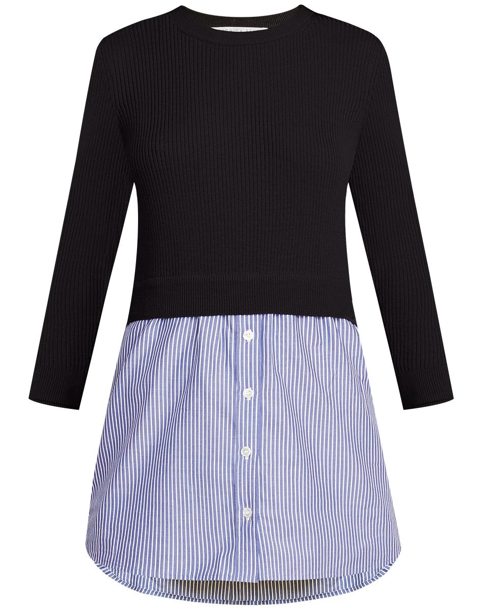 Veronica Beard Rocha Mixed-Media Pullover Clothing Veronica Beard Rocha Mixed-Media Pullover Clothing