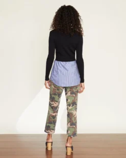 Veronica Beard Rocha Mixed-Media Pullover Clothing