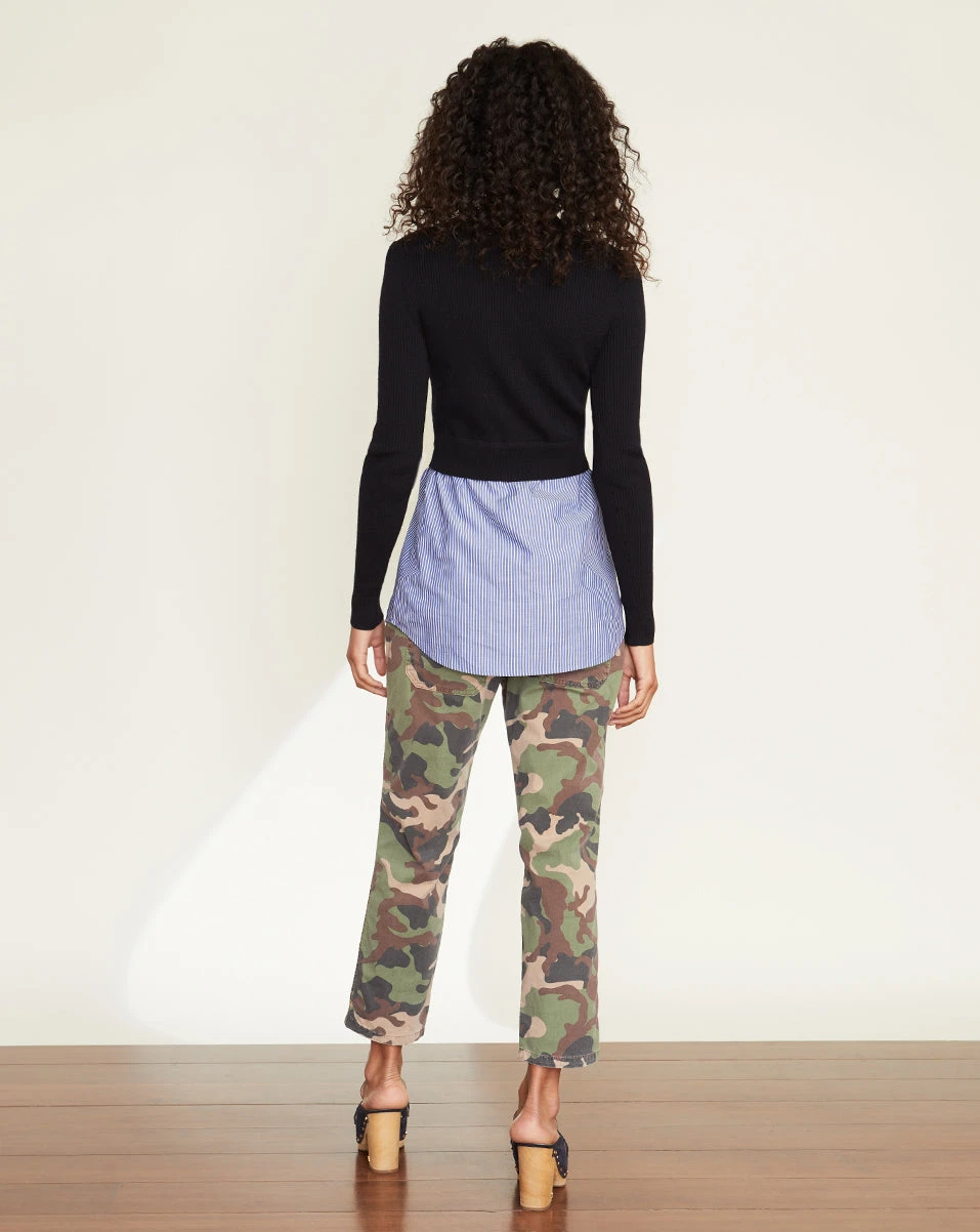 Veronica Beard Rocha Mixed-Media Pullover Clothing Veronica Beard Rocha Mixed-Media Pullover Clothing