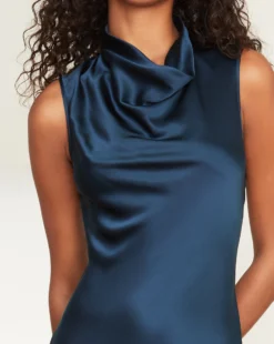 Veronica Beard Kura Satin Dress Clothing 5 Veronica Beard Kura Satin Dress Clothing