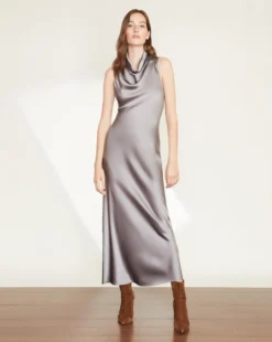 Veronica Beard Kura Satin Dress Clothing 9 Veronica Beard Kura Satin Dress Clothing