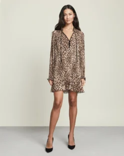 Veronica Beard Clothing Luvie Leopard Dress