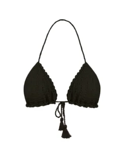 Veronica Beard Cala Crochet Bikini Top Clothing