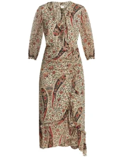 Veronica Beard Derby Paisley Dress Clothing