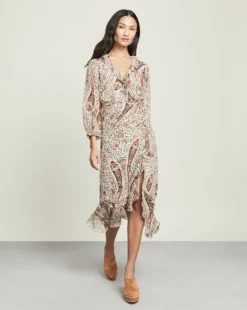 Veronica Beard Derby Paisley Dress Clothing