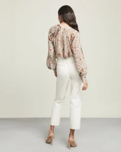 Veronica Beard Marion Paisley Top