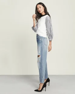 Veronica Beard Clothing Roy Mixed-Media Pullover 4 Veronica Beard Clothing Roy Mixed-Media Pullover