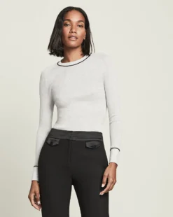 Veronica Beard Clothing Kinnie Ribbed Pullover