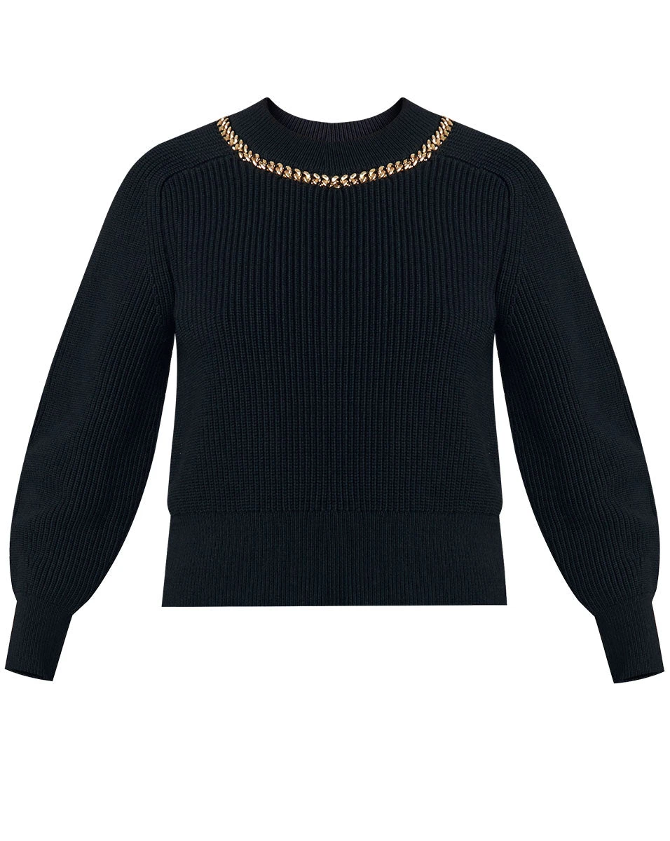Veronica Beard Wara Chain-Detail Pullover Clothing Veronica Beard Wara Chain-Detail Pullover Clothing