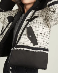 Veronica Beard Camrose Tweed Puffer Jacket Clothing