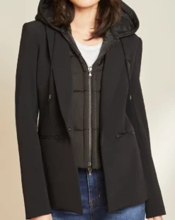 Veronica Beard Quilted Hoodie Dickey Clothing