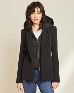 Veronica Beard Quilted Hoodie Dickey Clothing