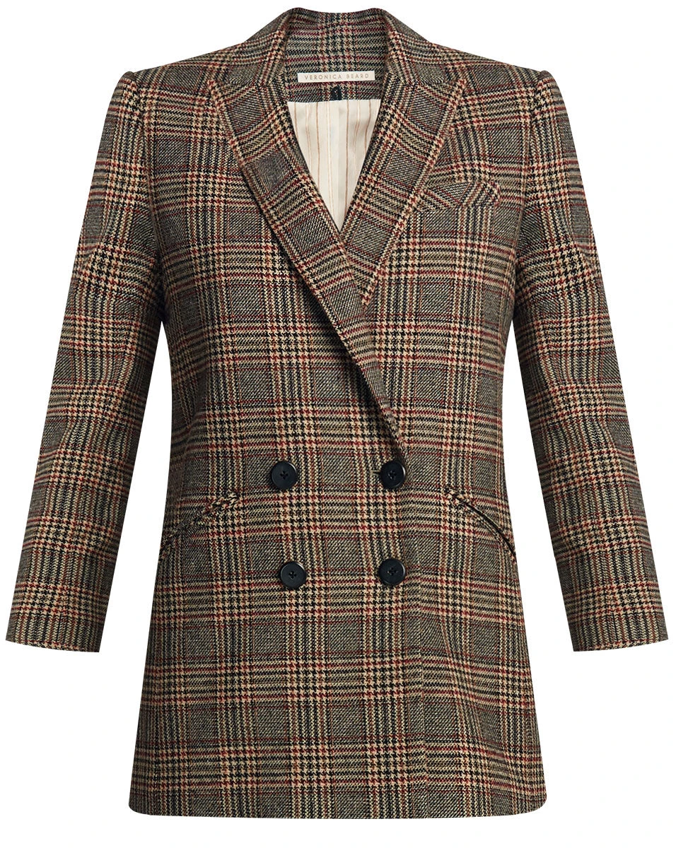 Veronica Beard Oria Glen Plaid Dickey Jacket Veronica Beard Oria Glen Plaid Dickey Jacket