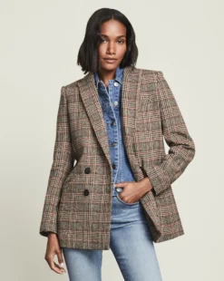 Veronica Beard Oria Glen Plaid Dickey Jacket