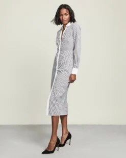 Veronica Beard Clothing Cita Midi Shirtdress
