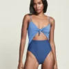 Veronica Beard Aniston Color-Blocked Cutout Swimsuit 2 Veronica Beard Aniston Color-Blocked Cutout Swimsuit