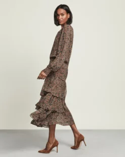 Veronica Beard Clothing Tunis Boho-Floral Dress