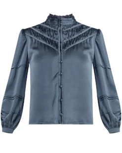 Veronica Beard Argonne Satin Blouse