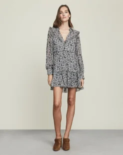 Veronica Beard Clothing Savile Boho-Floral Dress