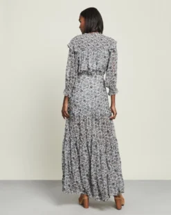 Veronica Beard Nitza Boho-Floral Maxi Dress