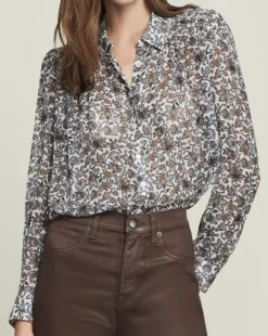 Veronica Beard Dazed Boho-Floral Shirt Clothing 5 Veronica Beard Dazed Boho-Floral Shirt Clothing