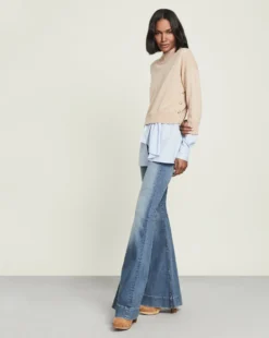 Veronica Beard Beri Mixed-Media Pullover Clothing 13 Veronica Beard Beri Mixed-Media Pullover Clothing