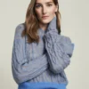 Veronica Beard Riola Cable-Knit Sweater