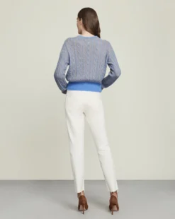 Veronica Beard Riola Cable-Knit Sweater