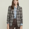 Veronica Beard Martel Plaid Dickey Jacket