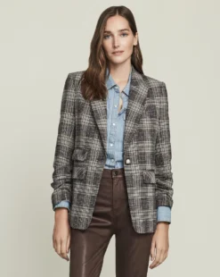 Veronica Beard Martel Plaid Dickey Jacket