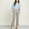 Veronica Beard Chilham Mini-Check Pant