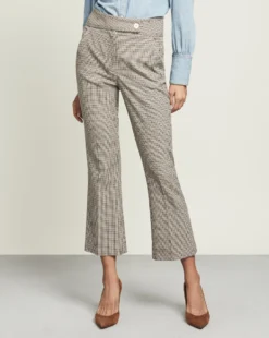 Veronica Beard Chilham Mini-Check Pant