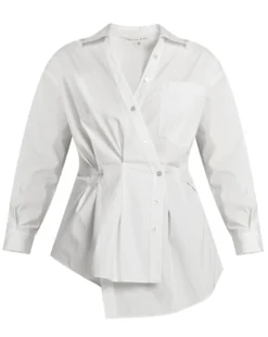 Veronica Beard Clothing Rosamund Wrap Shirt