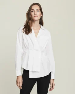 Veronica Beard Clothing Rosamund Wrap Shirt