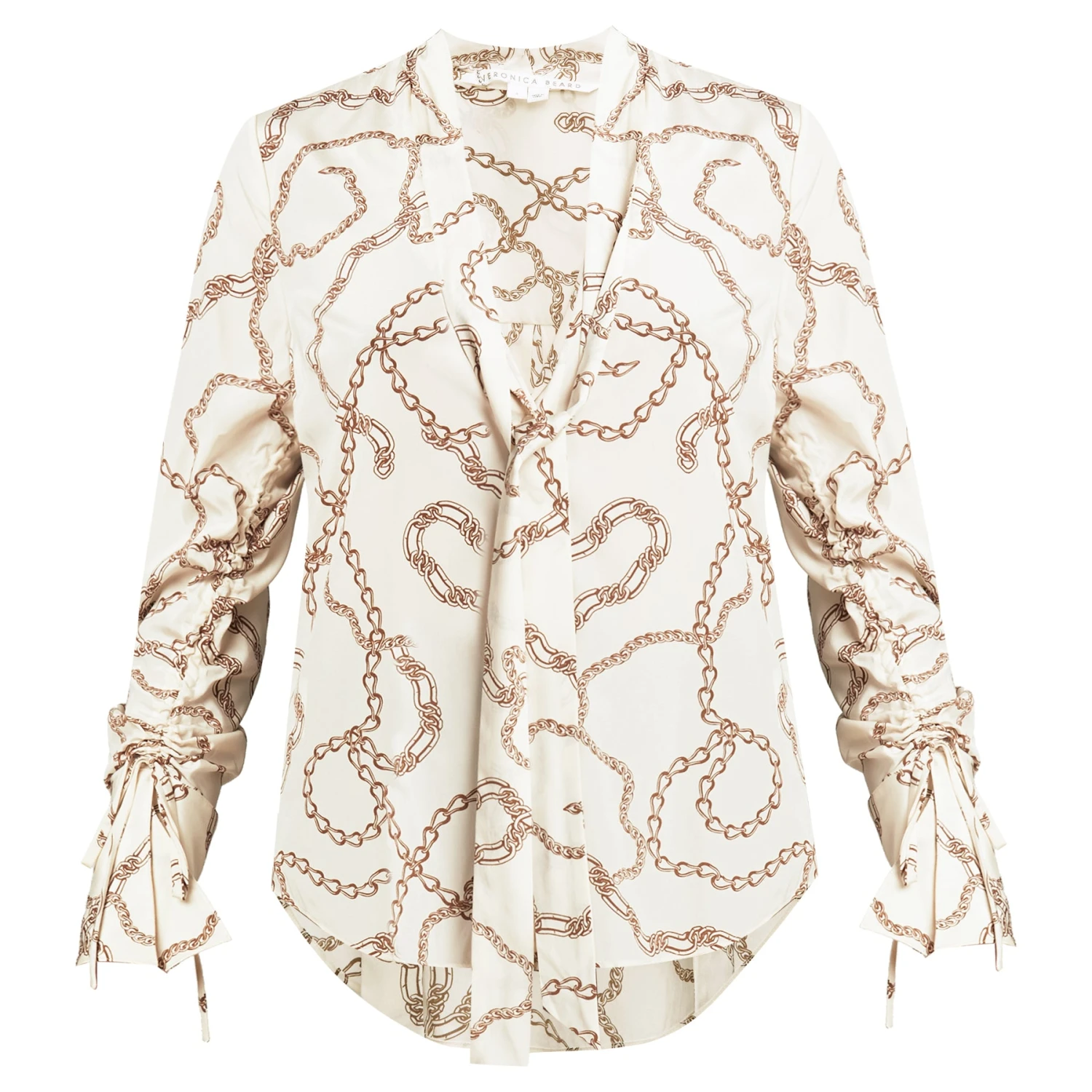 Veronica Beard Clothing Remi Chain-Print Blouse Veronica Beard Clothing Remi Chain-Print Blouse