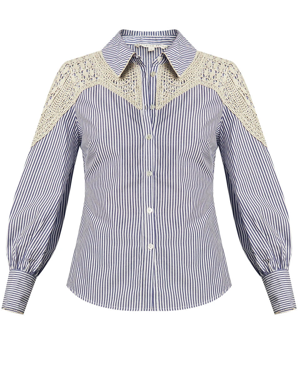 Veronica Beard Clothing Sachse Button-Down Top Veronica Beard Clothing Sachse Button-Down Top