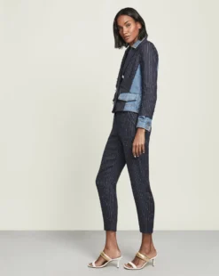 Veronica Beard Jackets Arberie Mixed-Media Jacket