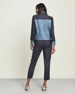 Veronica Beard Jackets Arberie Mixed-Media Jacket