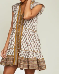 Veronica Beard Amoura Boho-Floral Minidress