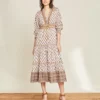 Veronica Beard Alessandra Boho-Floral Dress Clothing
