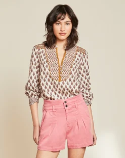 Veronica Beard Clothing Alivia Boho-Floral Top