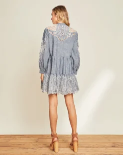 Veronica Beard Ariana Chambray Minidress Best Sellers