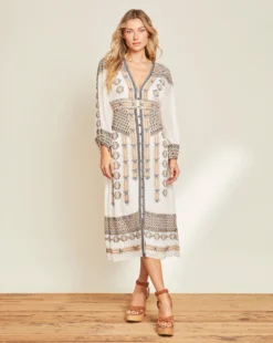 Veronica Beard Julianna Embroidered Dress